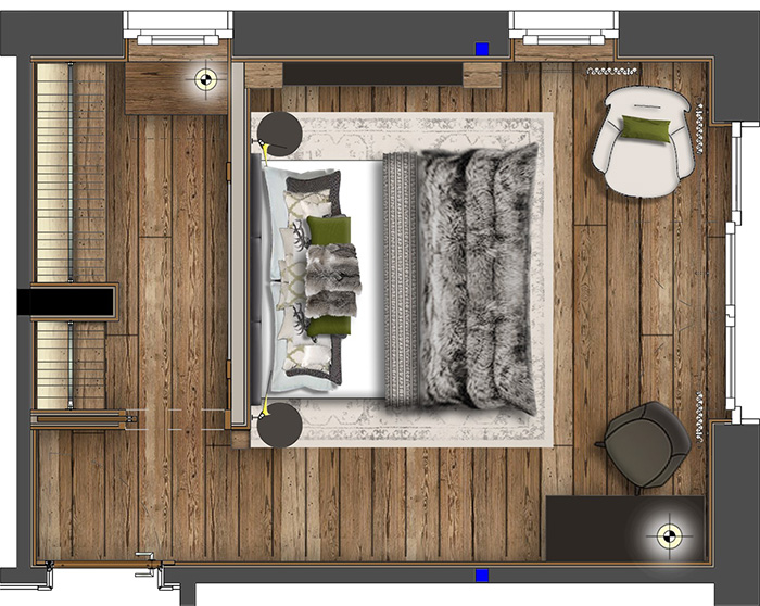 Entwurf Architekt Hotel Christiania Zermatt Spa Wing Zimmer Suiten Exklusive Hoteleinrichtung Hoteleinrichter Hotelausstatter diesigner konzept David Weigel 6